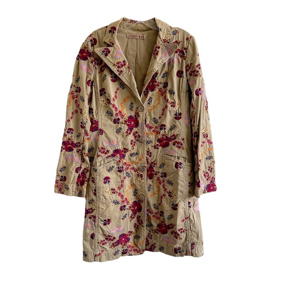 Johnny Was Floral Embroidered Jacket - Multicolor - Picture 1 of 7